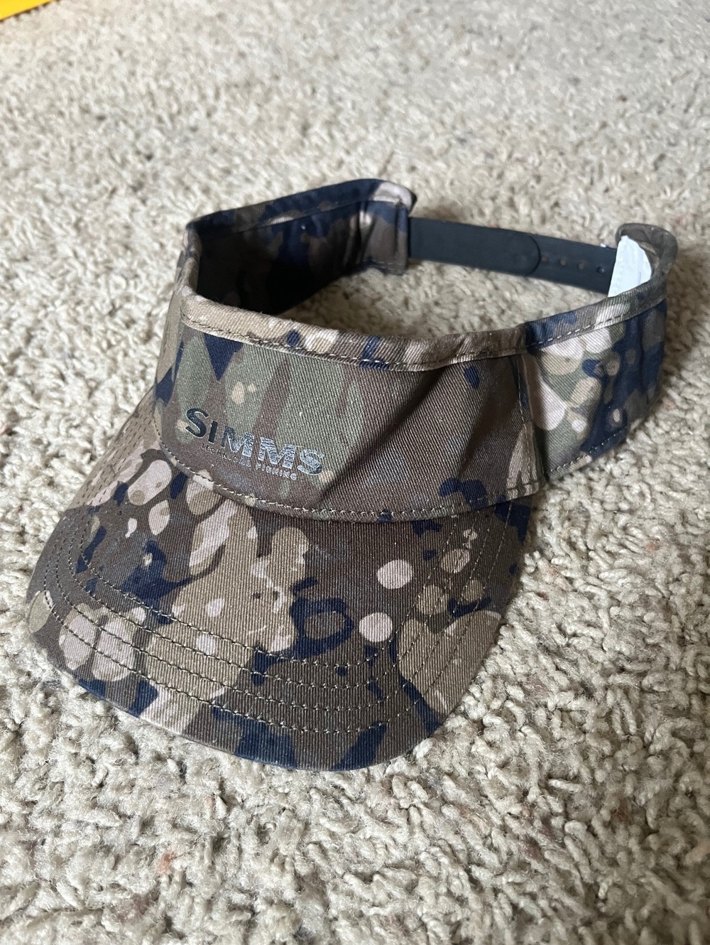Simms Camo Fishing Visor Hat